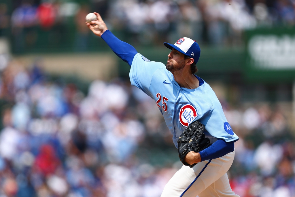 MLB(影)/小熊押對寶!霍姆斯差點挑戰完全比賽 伸卡球強勢回歸展現王牌身手