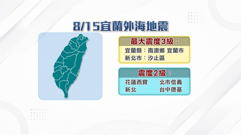 地牛翻身！宜蘭外海5.2地震　北市信義區鏡頭君劇烈搖晃