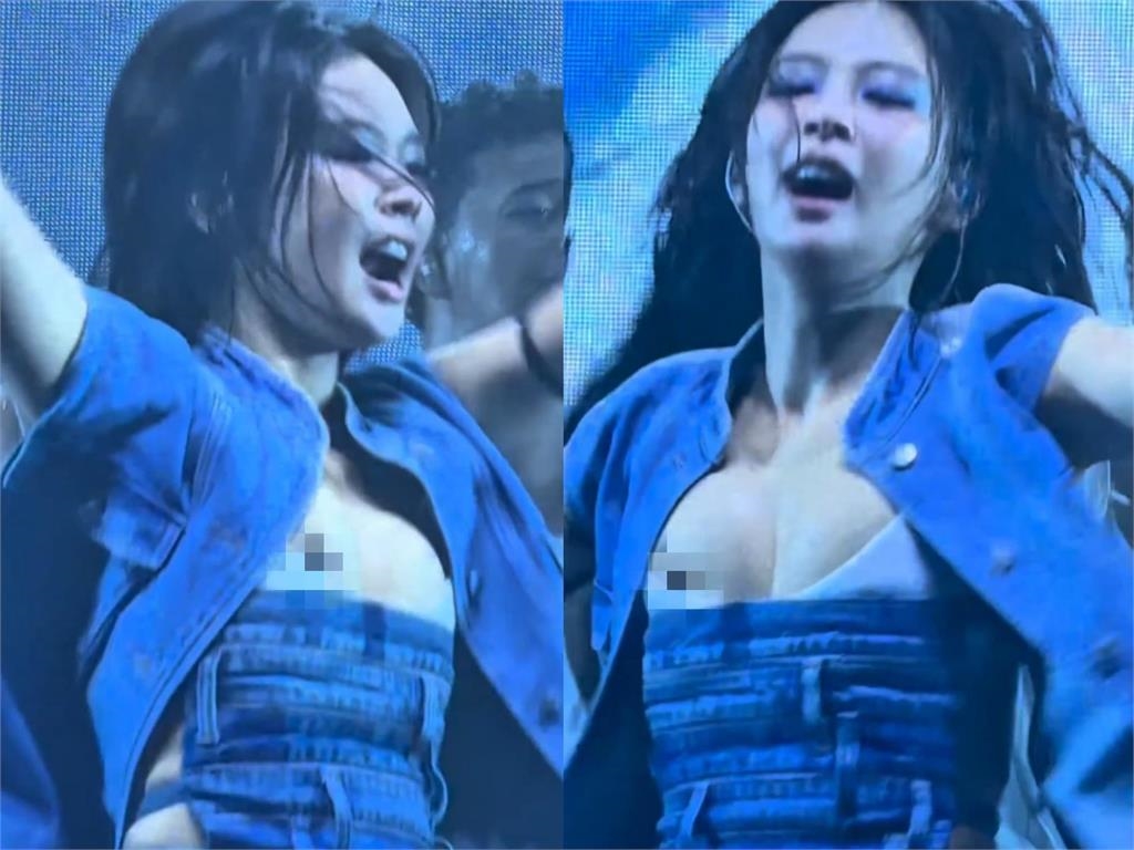 Jennie登日本音樂祭疑走光!上下狂跳「抖出胸前黑影」32秒畫面全網瘋傳