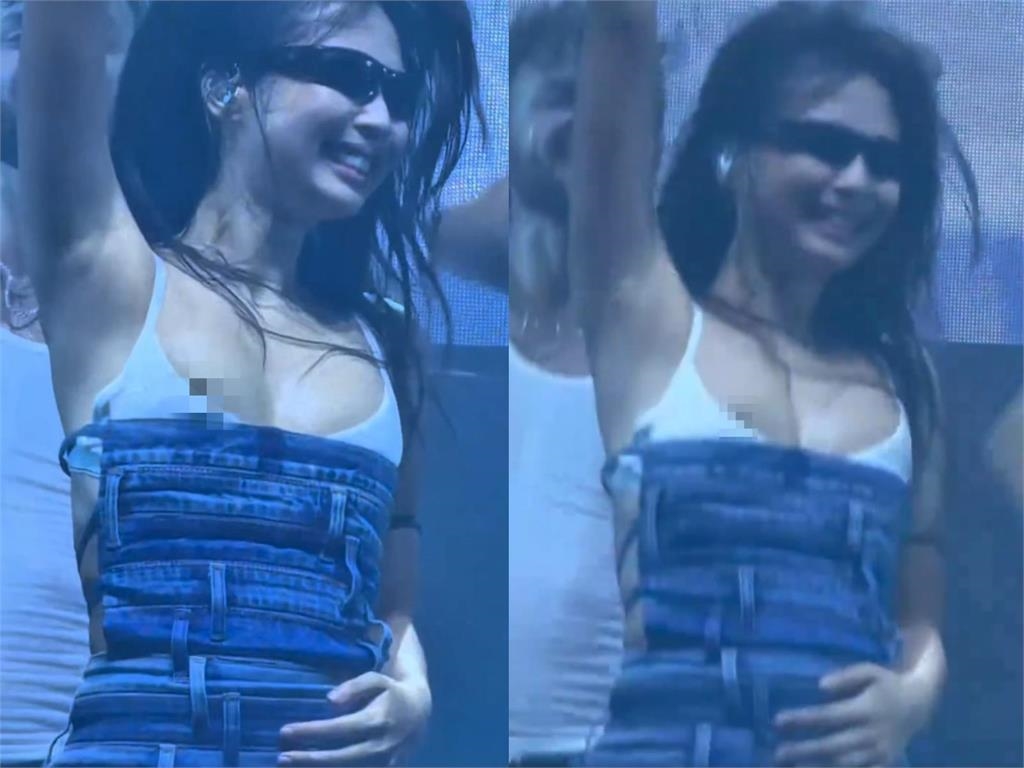 Jennie登日本音樂祭疑走光!上下狂跳「抖出胸前黑影」32秒畫面全網瘋傳