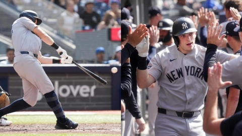 MLB(影)/終極道歉野球!萊斯9局失誤、10局開轟救回來 洋基大改棒次止3連敗