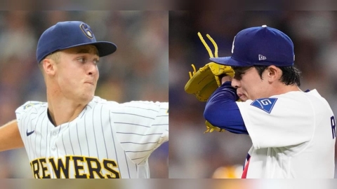 MLB(影)/昨天三振大谷、今天找朗希聊天!兩大「火球男」場邊同框笑開懷