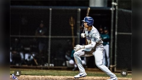 MiLB(影)/道奇「台灣新星」柯敬賢敲三壘安打!連6場安打手感燙離生涯紀錄M3