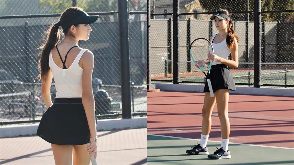 運動美女/逆天長腿!16歲美國網球美少女把英國楊丞琳當偶像、夢想打進大滿貫