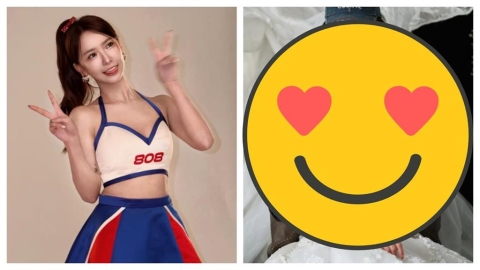 才剛認愛周董愛徒!富邦女神突曬「透視婚紗」蹦出超兇上圍 深邃事業線全看光