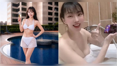 美魔女代言「用AI修圖」遭退件! 擠胸線真人演出對比照曝光