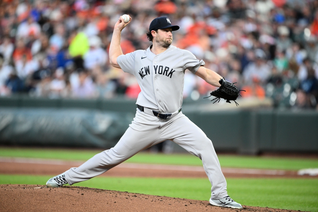 MLB(影)/35歲賽揚王牌柯爾K功力了得!穿洋基球衣三振數超越火箭人紀錄