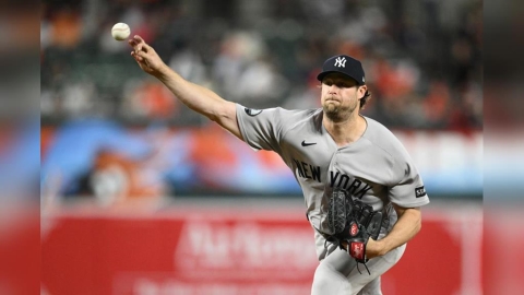 MLB(影)/35歲賽揚王牌柯爾K功力了得!穿洋基球衣三振數超越火箭人紀錄
