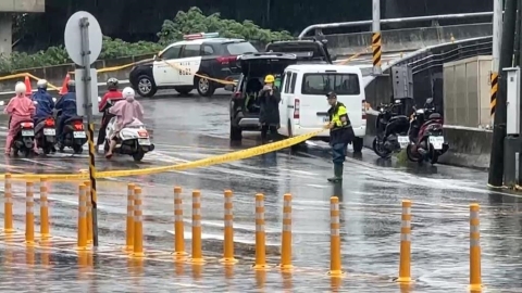 台南暴雨連淹兩天!仁德交流道封閉 民眾誤闖和員警爆口角