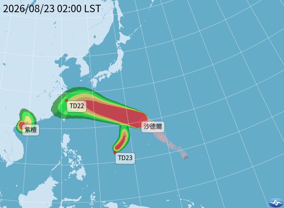 沙德爾路徑「突南墜」恐登陸台灣!最接近時間曝 粉專:南部暴雨「加場到這天」