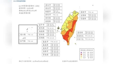 週一再放豪雨假?最新雨量預測出爐 6縣市達停班課標準