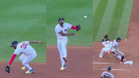 MLB(影)/想鄭宗哲了嗎?紅襪游擊、外野守備亂成粥「內野滾變少棒場內轟」