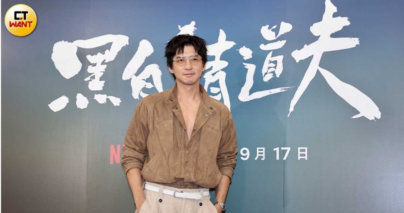 傅孟柏很羨慕其他演員的武打戲。(圖/黃耀徵攝)