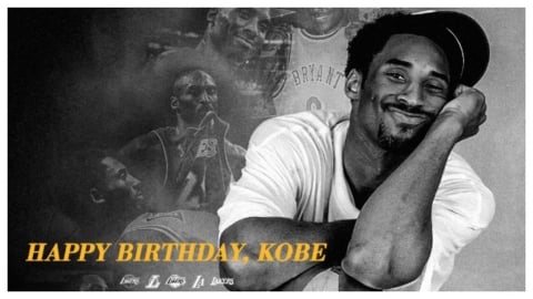 NBA(影)/湖人小飛俠科比48歲冥誕!妻子凡妮莎感性發文祝生日快樂