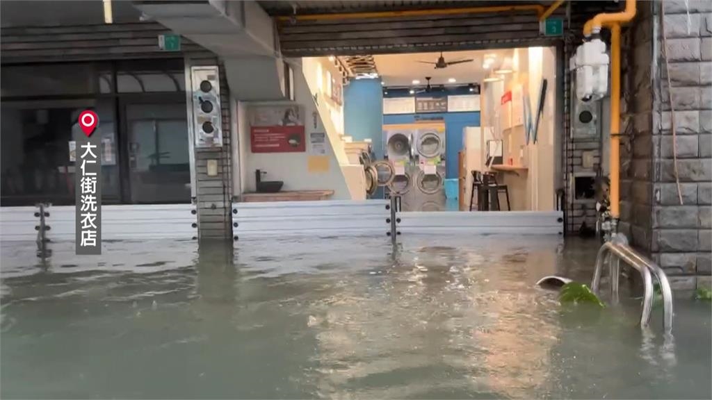 台南永康「3天雨狂下830毫米」 洗衣籃、水塔路上漂