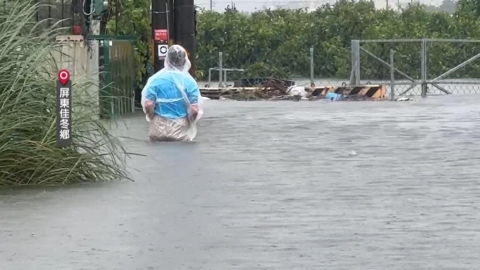 豪雨狂炸!屏東災情擴大 周春米視察3處抽水站