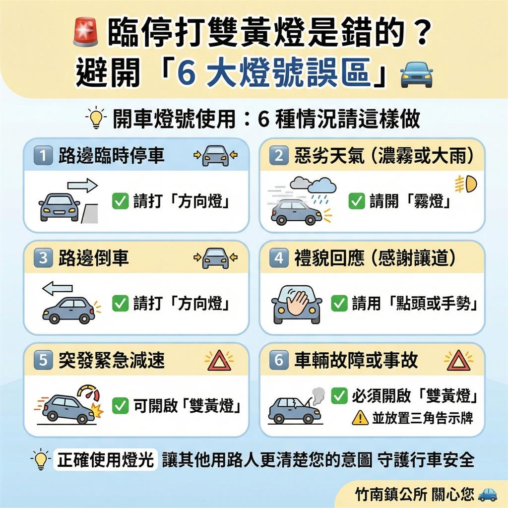 一票駕駛搞錯!「臨停猛打1燈」違規恐慘噴3600元…警揭正確做法了