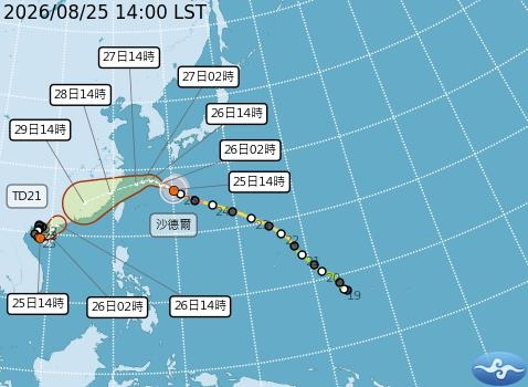「颱風假沒了？」中颱沙德爾路徑北修！專家驚：不是戰士嗎…怎麼變水母了