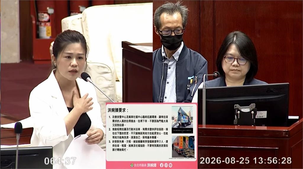 快新聞/中正萬華無家者問題待解!洪婉臻促加強社會安全網 推行動沐浴、短期庇護