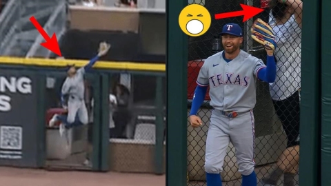 MLB(影)/「莫」可能啦!遊騎兵外野手尼莫「翻牆搶劫開轟」白襪球迷隔網崩潰
