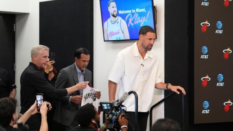 NBA(影)/拍謝啦!K湯轉戰熱火「第一天上班就遲到」因「塞車」趕不上記者會