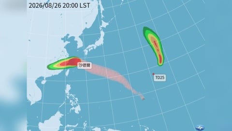 「沙德爾」還沒走！新熱帶低壓生成　預計明增強為颱風「艾陶」