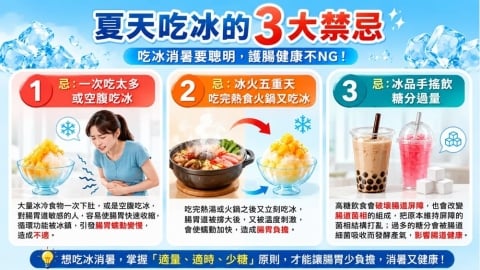 冰品、手搖飲天天吃？醫師揭夏季3大NG習慣：教你6招顧腸道