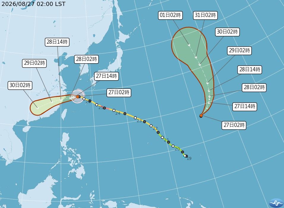 沙德爾「轉向」各國路徑一致！「艾陶颱風」恐今生成　專家：下週多個熱帶擾動發展