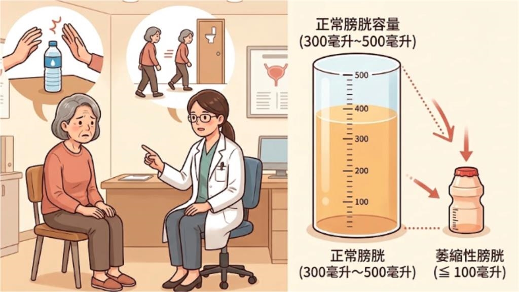 70歲嬤「膀胱狂縮」剩正常人1/5!醫曝2習慣是關鍵:剩養樂多大小
