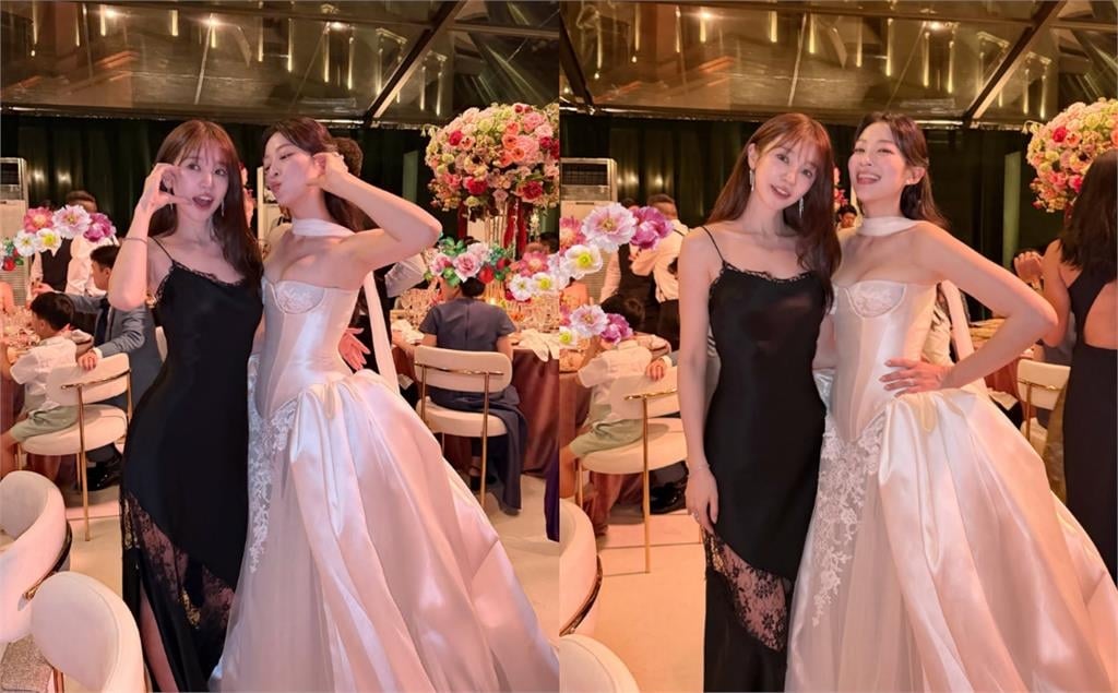 尹恩惠「薄紗開衩洋裝」現身好友婚禮!遭轟「搶新娘風頭」不忍反擊:哈哈哈