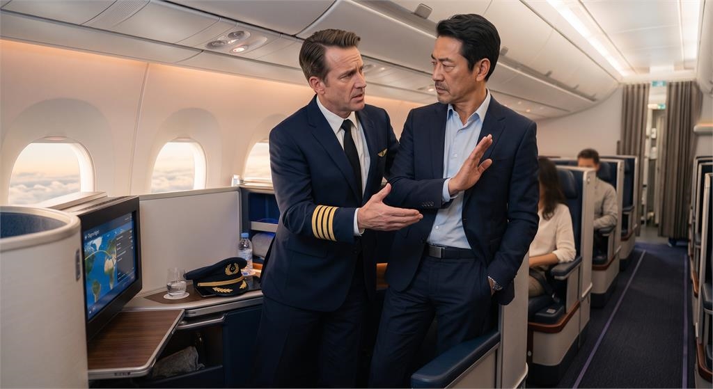 半中風立委搭機竟「要求空姐拿杯接尿」!機長1招秒反制…他急改口:不用了