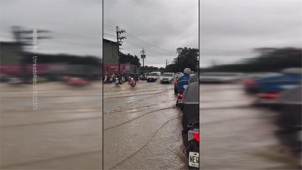 西南風挾帶旺盛水氣 高雄又暴雨多處積淹水