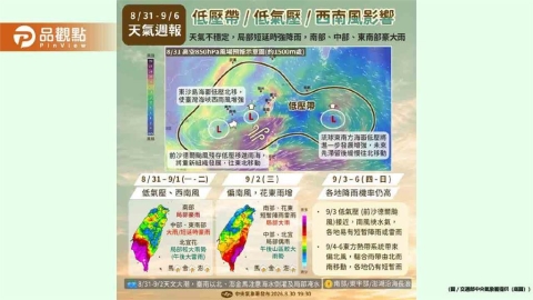 開學週雨下不停!4縣市豪大雨特報 沙德爾重新增強恐再襲台