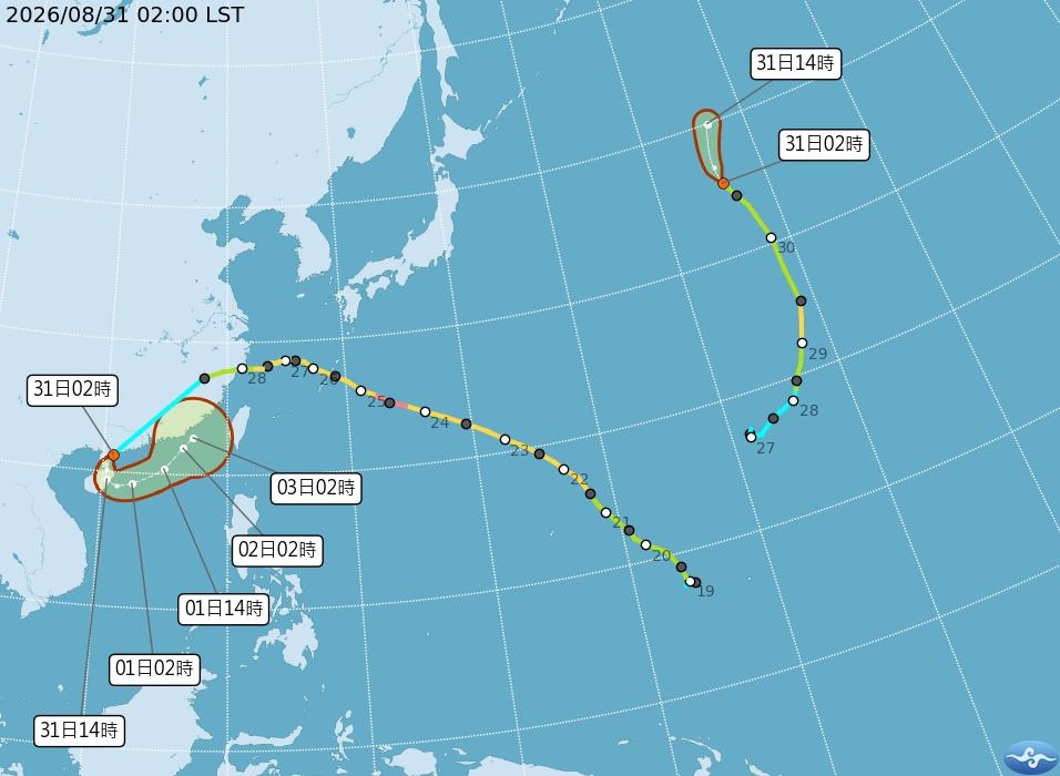 沙德爾颱風「復活」衝台灣?週一大雨「連4天雨最猛」專家示警颱風不只一個
