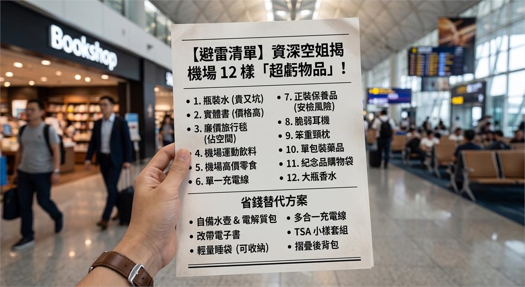 機場「買這12樣物品」超虧?資深空姐「列避雷清單」省錢妙招說了