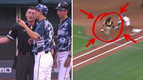 MLB(影)/中職又領先!塔提斯跑壘被判出局氣炸 「神複製」3年前台灣同款爭議