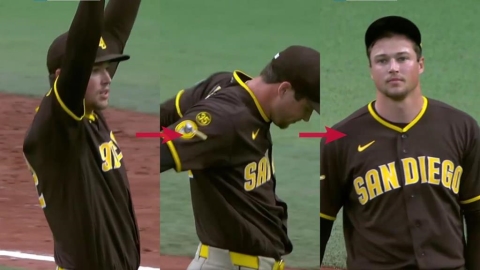 MLB(影)/天堂⭢地獄只要3秒鐘!接殺撞牆反助攻追平轟 教士守護神心碎全都錄