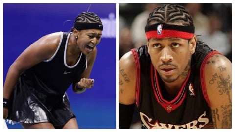 美網(影)/大坂直美新造型向NBA傳奇3號致敬!玉米辮頭黑色球衣首輪過關