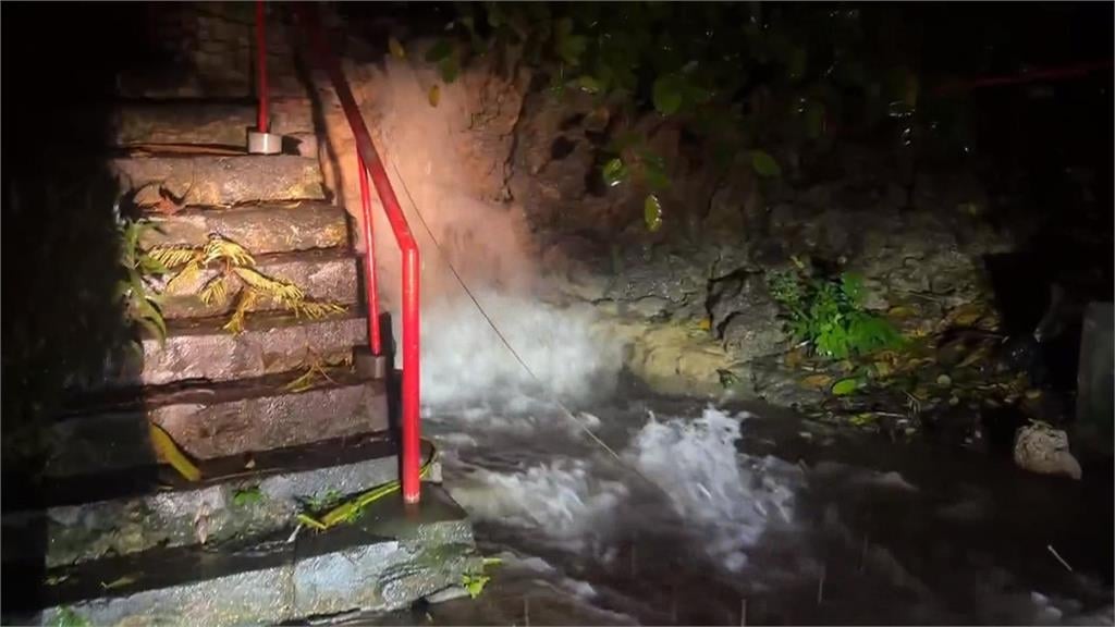 高雄8月降雨破紀錄 前鎮區路樹倒塌砸毀2車