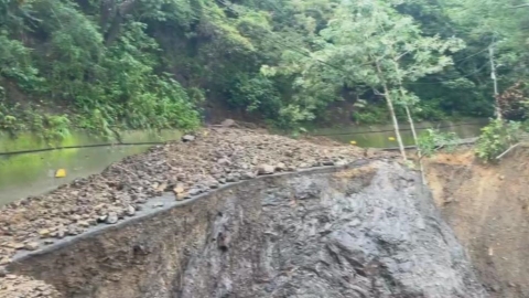 屏東春日鄉豪雨狂炸！　屏146線路基掏空禁止通行