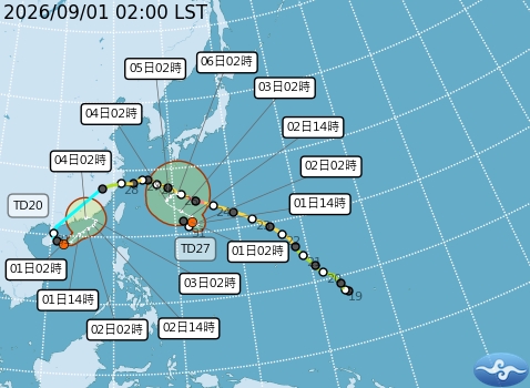 快新聞/低壓西南風雙重夾擊!南部慎防豪雨致災 颱風「沙德爾」恐起死回生影響台灣