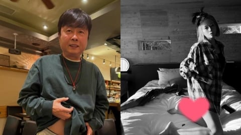 51歲男星吞嫩草!小17歲辣妹「跪床私照」下衣失蹤嬌嗔:臭老頭