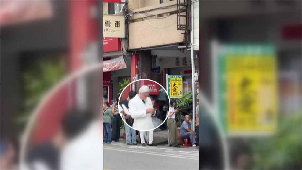 肯德基爺爺現身彰化? 排隊買知名蛋黃酥掀熱議