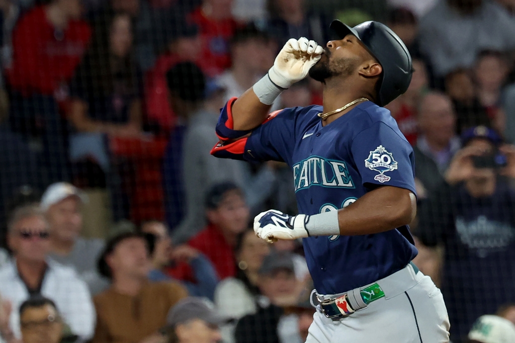 MLB(影)/21歲小水手初登場就炸裂!蒙特斯大聯盟首安首打點首轟一次到齊