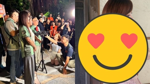 採訪沈伯洋「裸腿跪地太敬業」暴紅!民視正妹主播「玩火辣照被挖出」逼瘋網:很誇張
