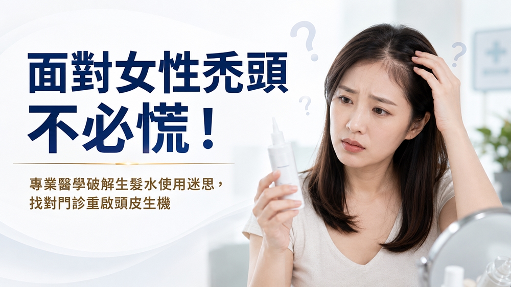 女性落髮怎麼辦?認識常見原因、生髮藥物與就醫評估重點