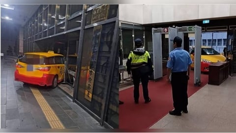 快訊／台北地檢署遭衝撞！不滿司法判決　運匠車貼「司法已死」猛撞大門