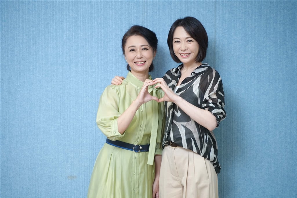 黃婕菲(左)、潘儀君在大愛劇《回音》飾演母女