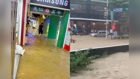 基隆大雷雨淹成泥河!尖峰時段多處道路淹水 市府一級開設