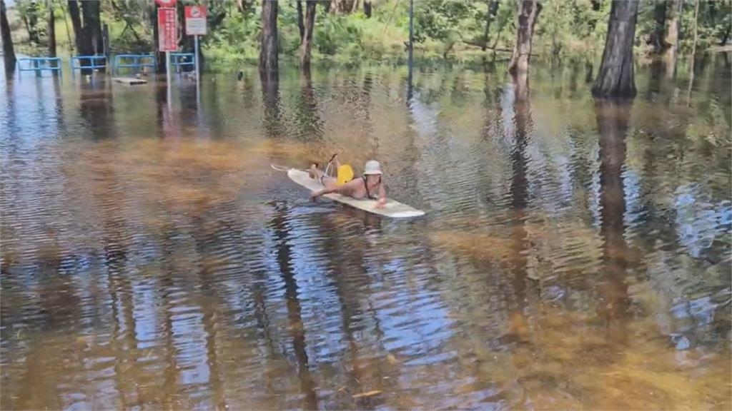 豪雨限定超療癒! 漁光島「忘憂森林」滑SUP超愜意